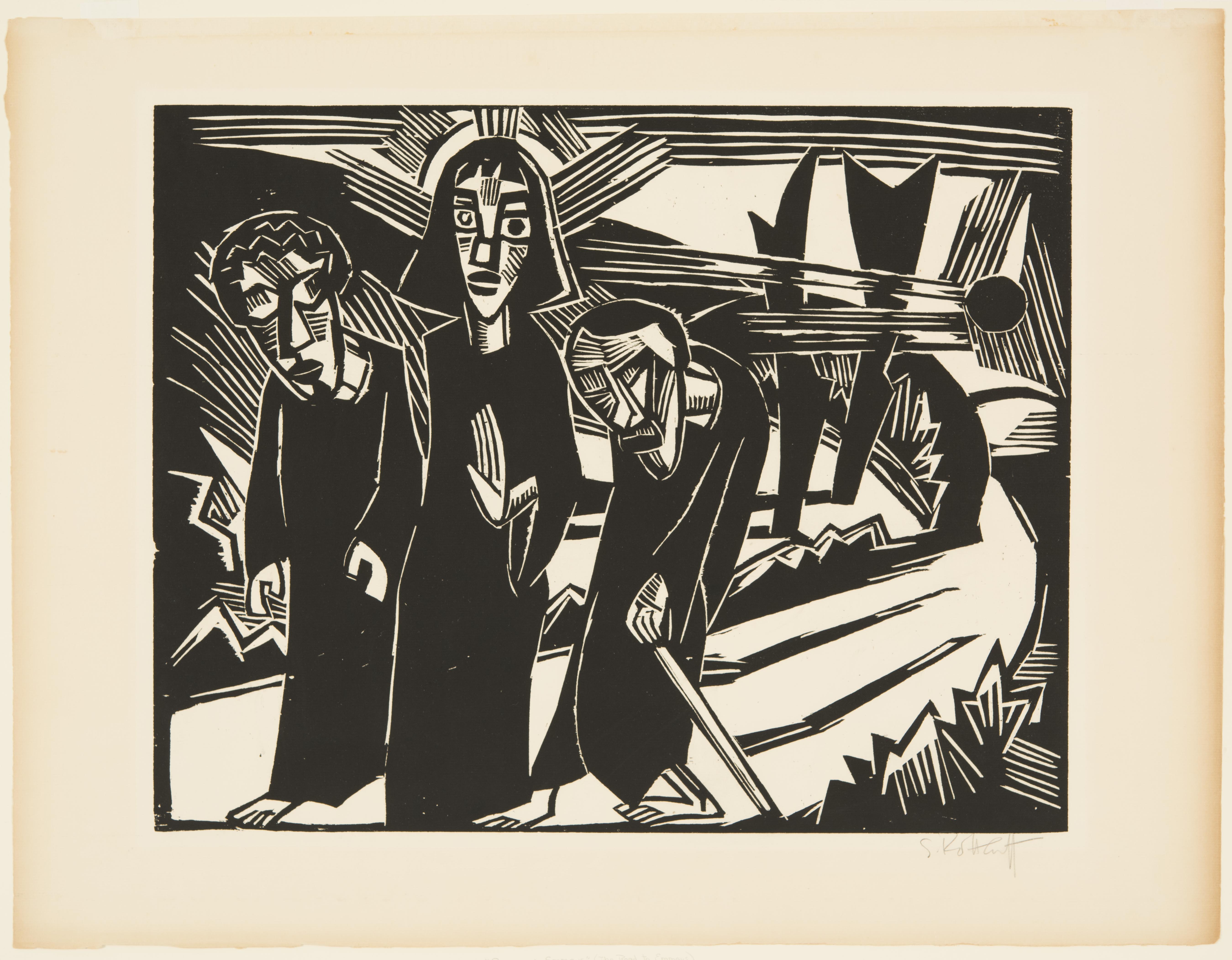 Karl Schmidt-Rottluff, The Road to Emmaus, 1918