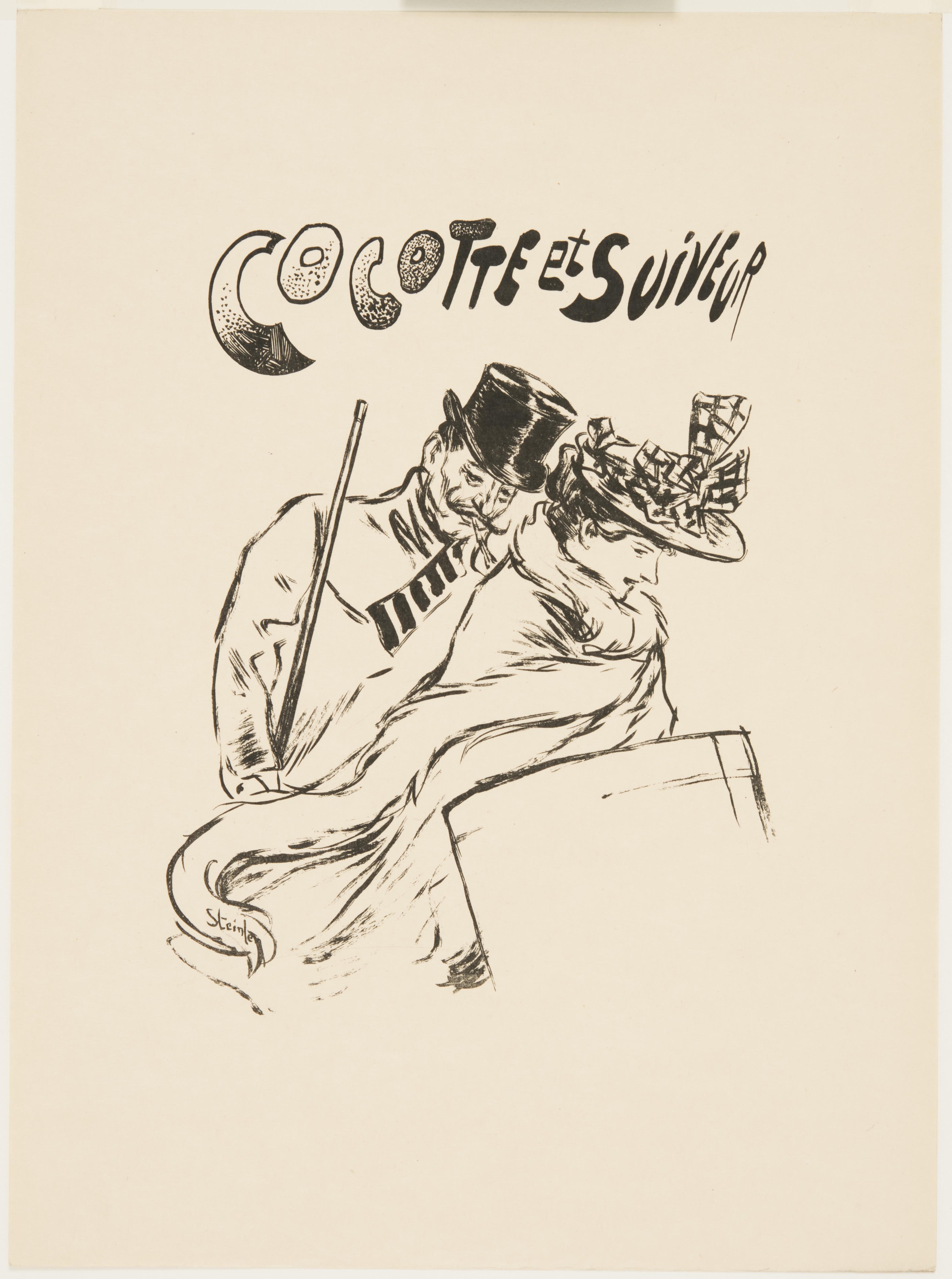 Théophile Alexandre Steinlen, Cocotte et Suiveur, 1893