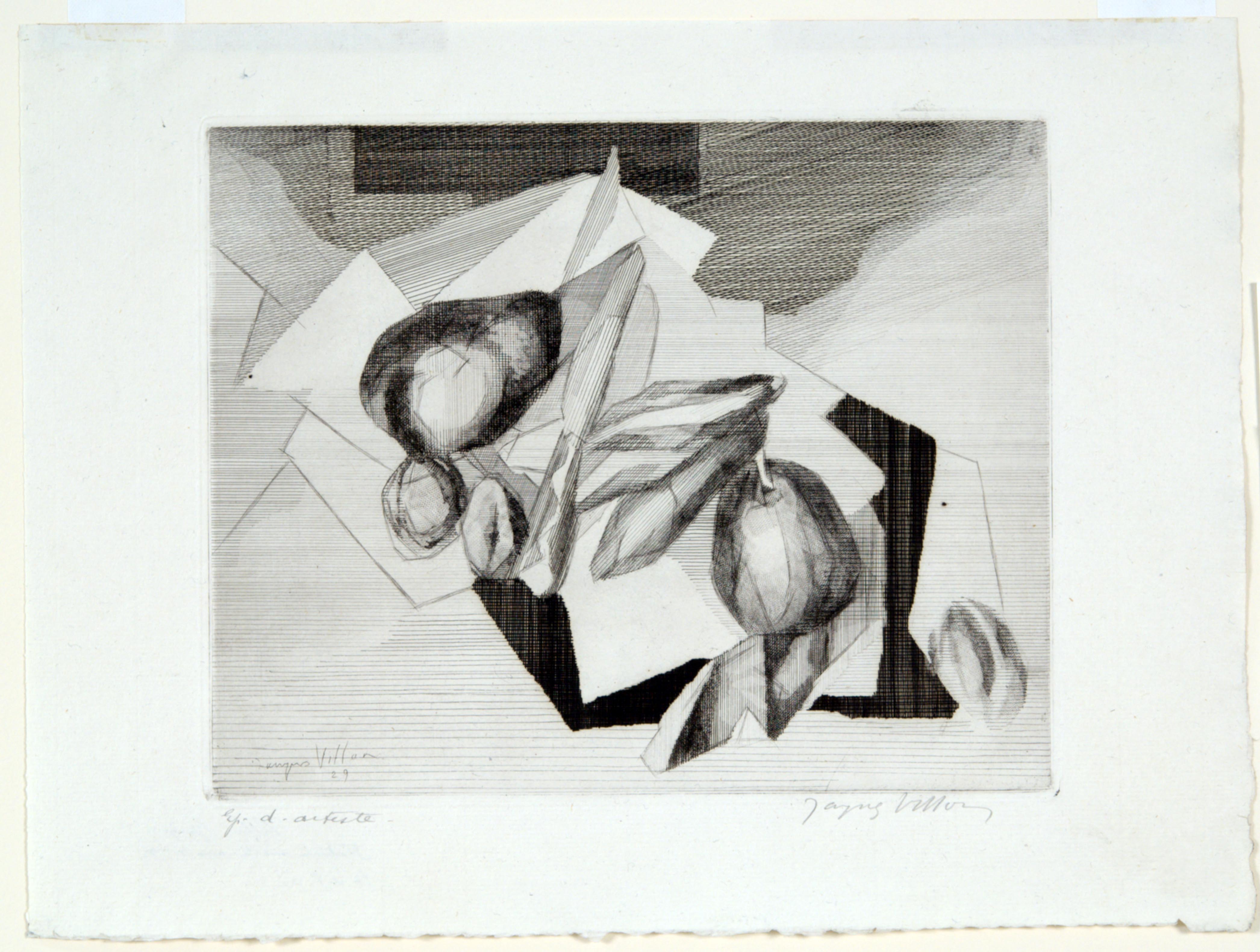 Jacques Villon, Still Life with Nuts, 1929