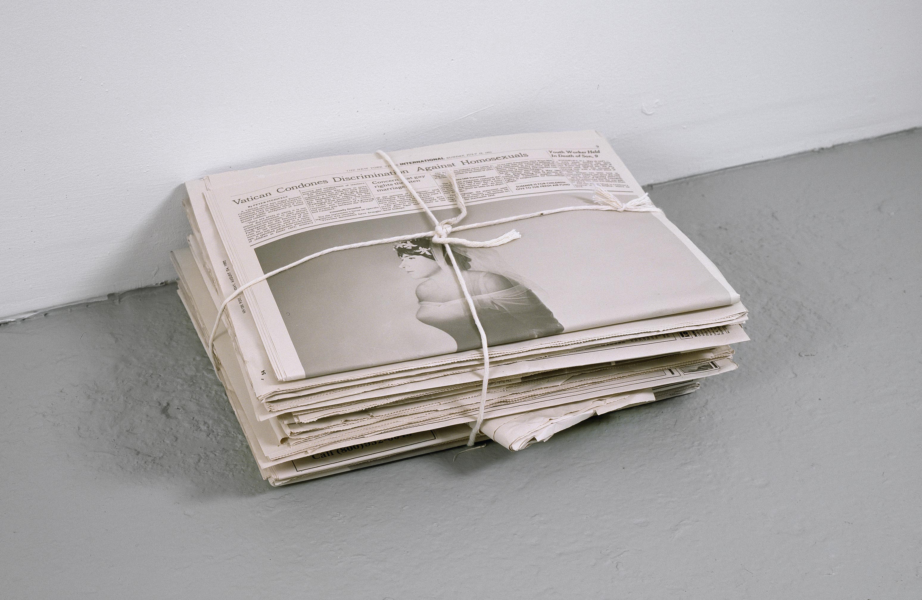Newspaper, by Robert Gober, 1992