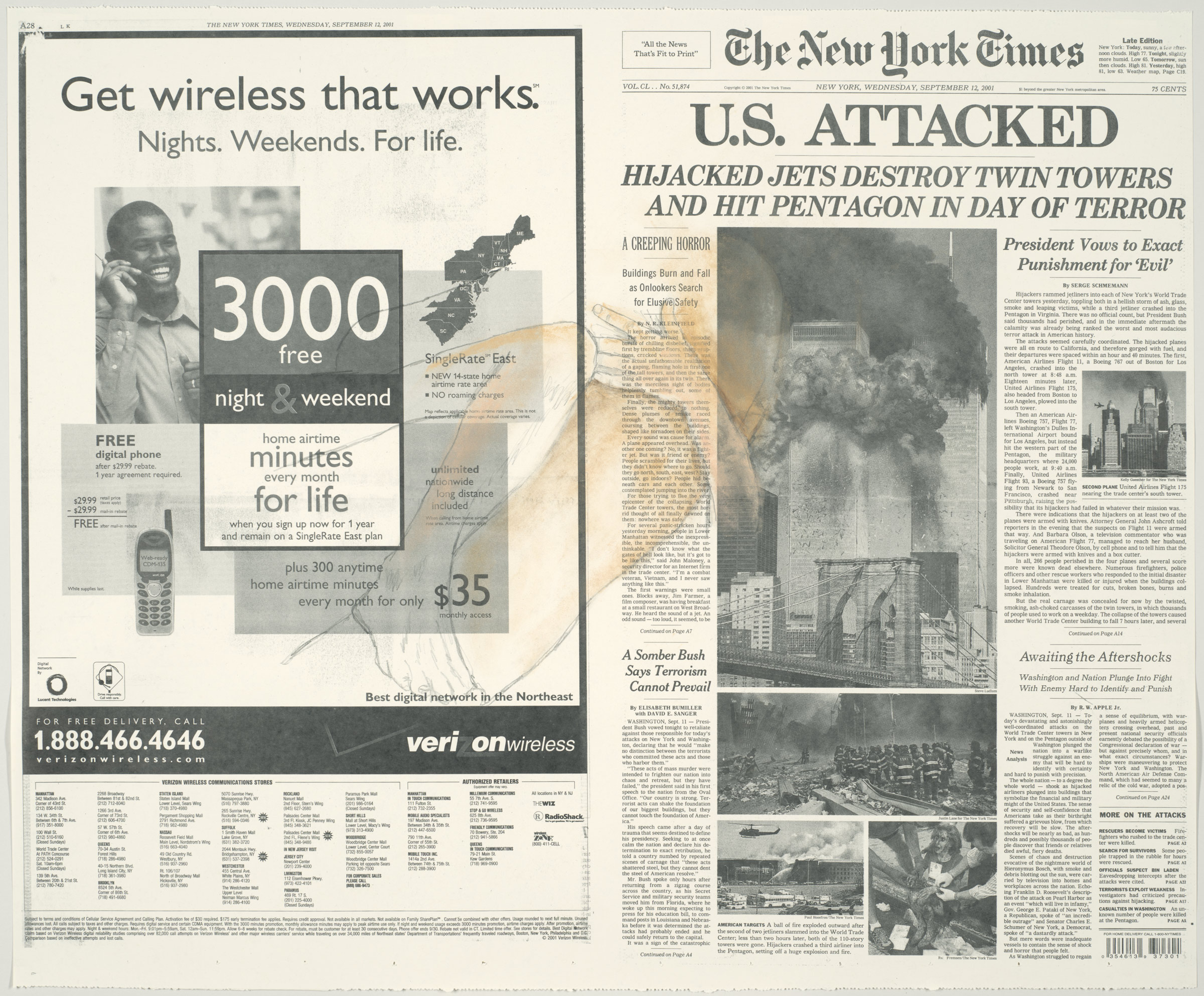 September 12, by Robert Gober, 2005–9