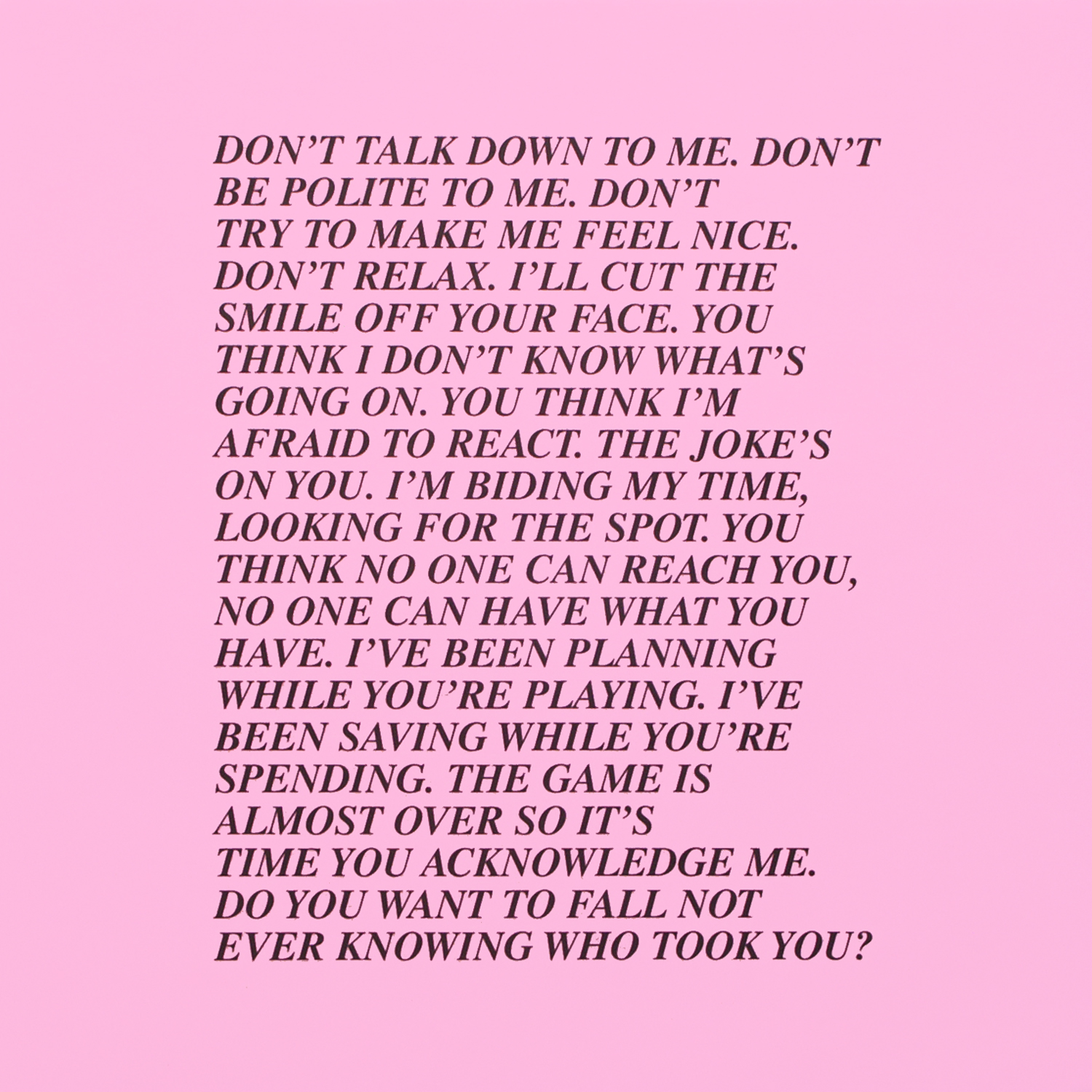 jenny holzer inflammatory essays