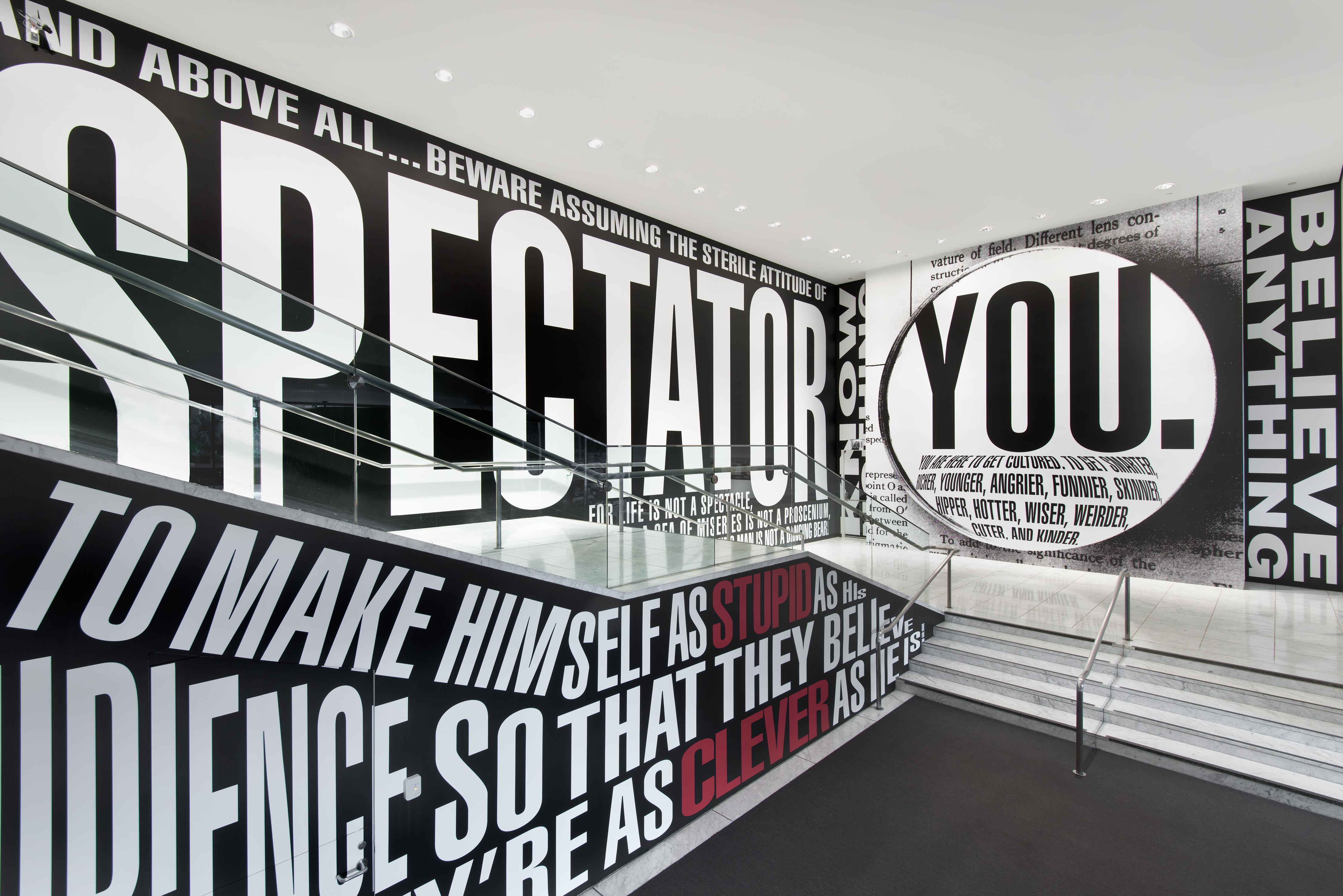 Untitled (Hello/Goodbye), by Barbara Kruger, 2014