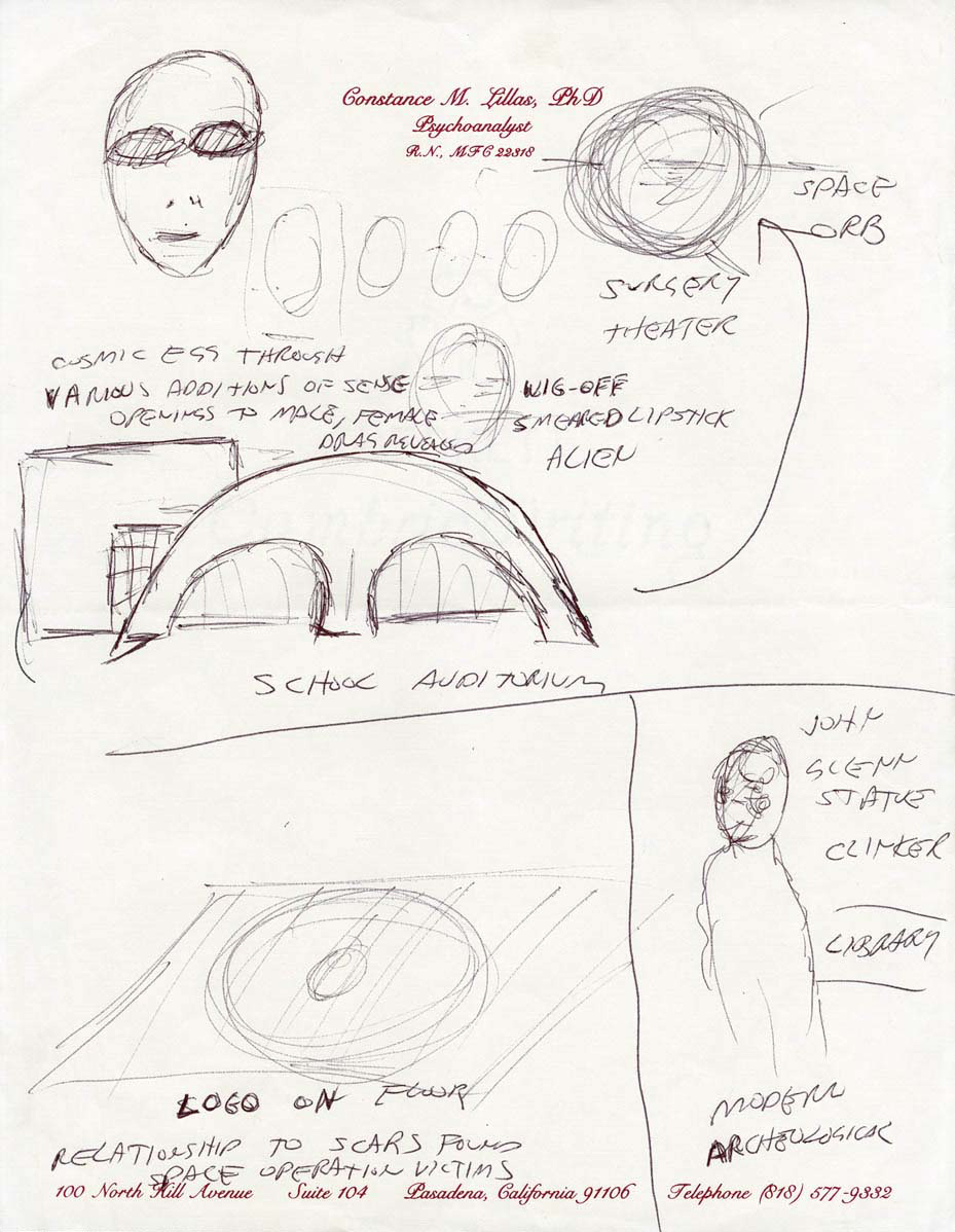Notebook Drawings (Related to Educational Complex), by Mike Kelley, 1994