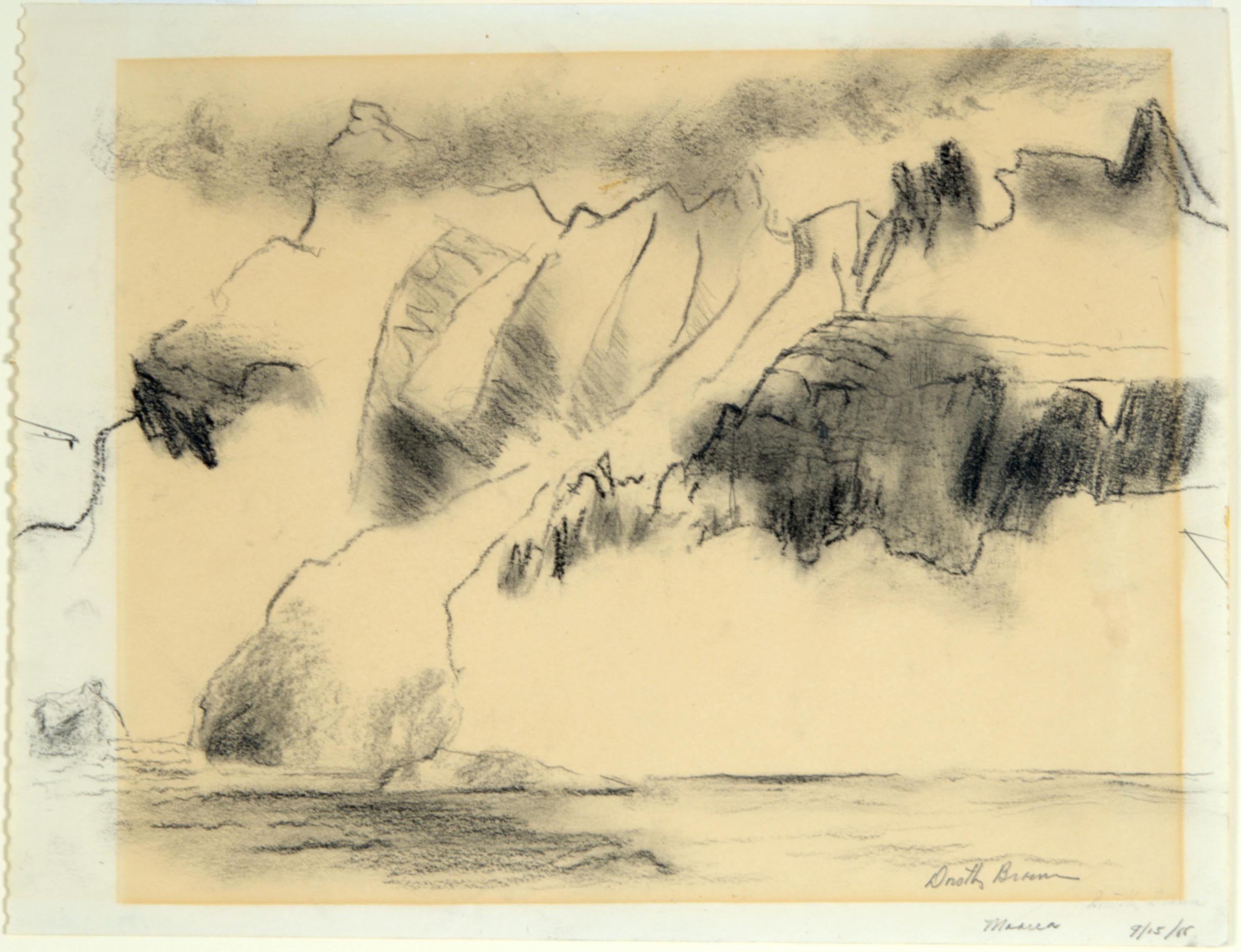 Dorothy Woodhead Brown, Island Point Moorea, 1966