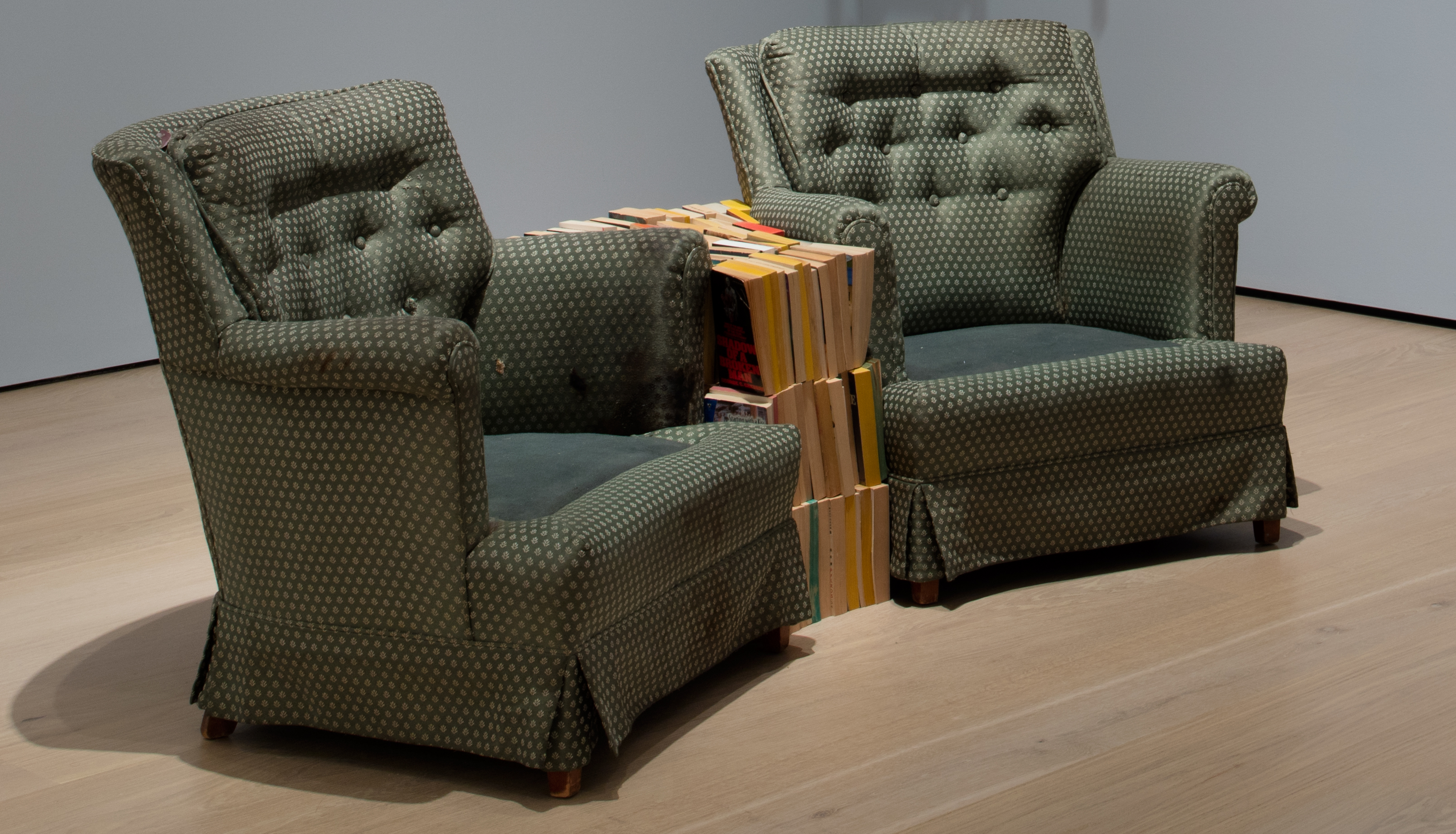 Rodney McMillian, Chairs and Books, 2004