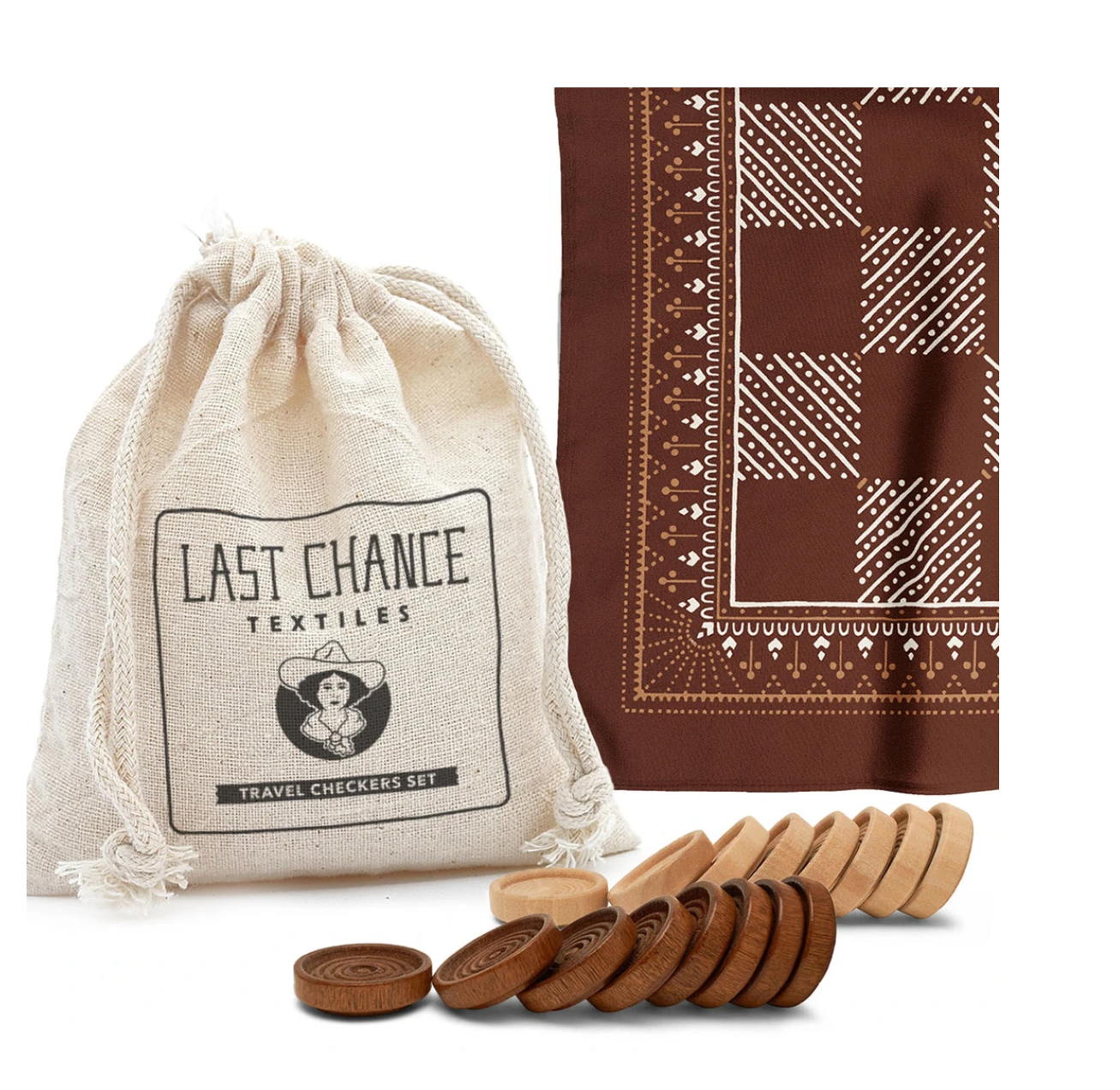 Last Chance Textiles Bandana Checkers Set