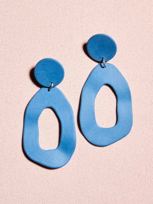 Four Eyes Ceramics blue earrings