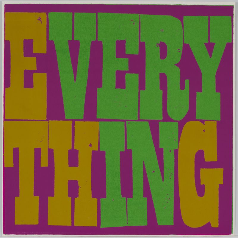 Corita Kent, everything, 1968