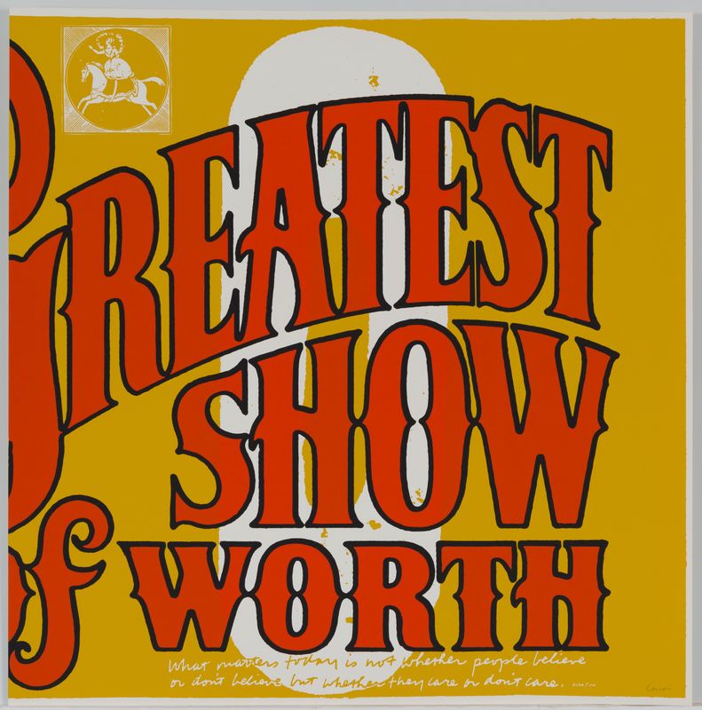 Corita Kent, o greatest show of worth, 1968