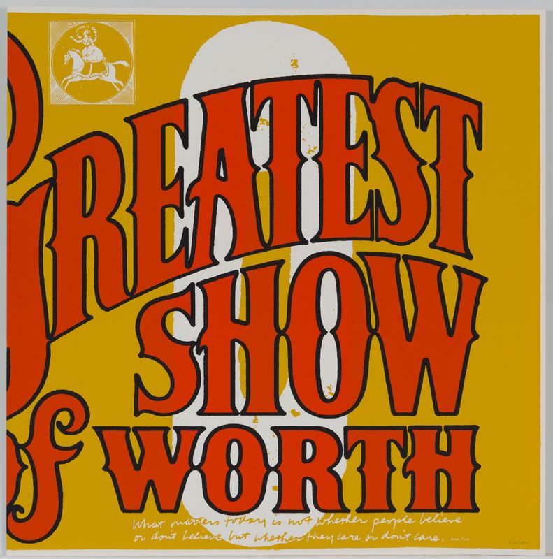 Corita Kent, o  greatest show of worth, 1968