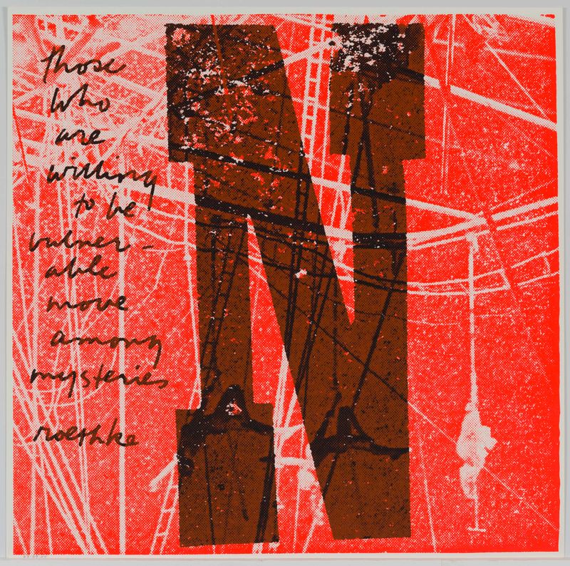 Corita Kent, n willing to be vulnerable, 1968