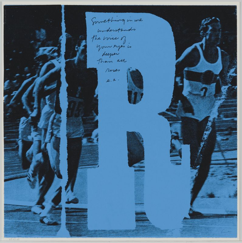 Corita Kent, r rosey runners, 1968