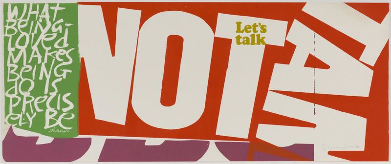 Corita Kent, let's talk, 1966