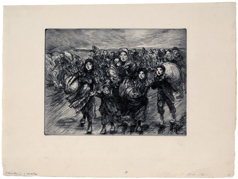 Théophile Alexandre Steinlen, Before the Invasion, September 1915