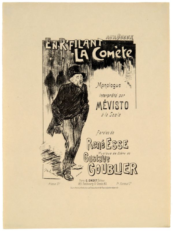 Théophile Alexandre Steinlen, En R'filant la comète, 1893