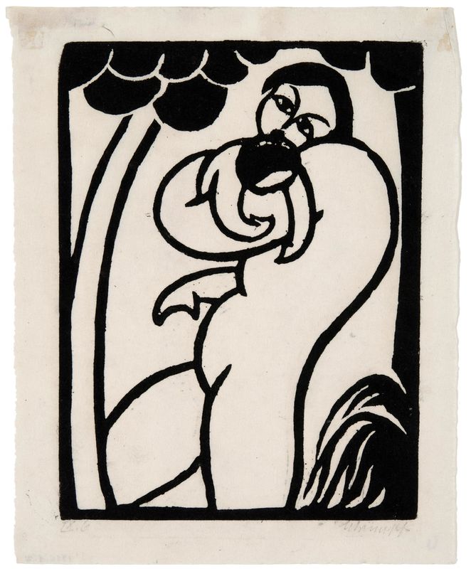 Georg Schrimpf, Mother with Child, ca. 1915