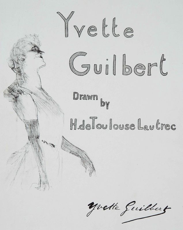 Henri de Toulouse-Lautrec, Cover (Yvette Guilbert), 1898