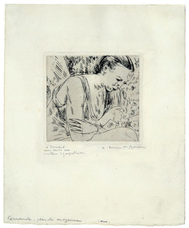 Andre Dunoyer de Segonzac, Fernande (Medium Plate), 1923