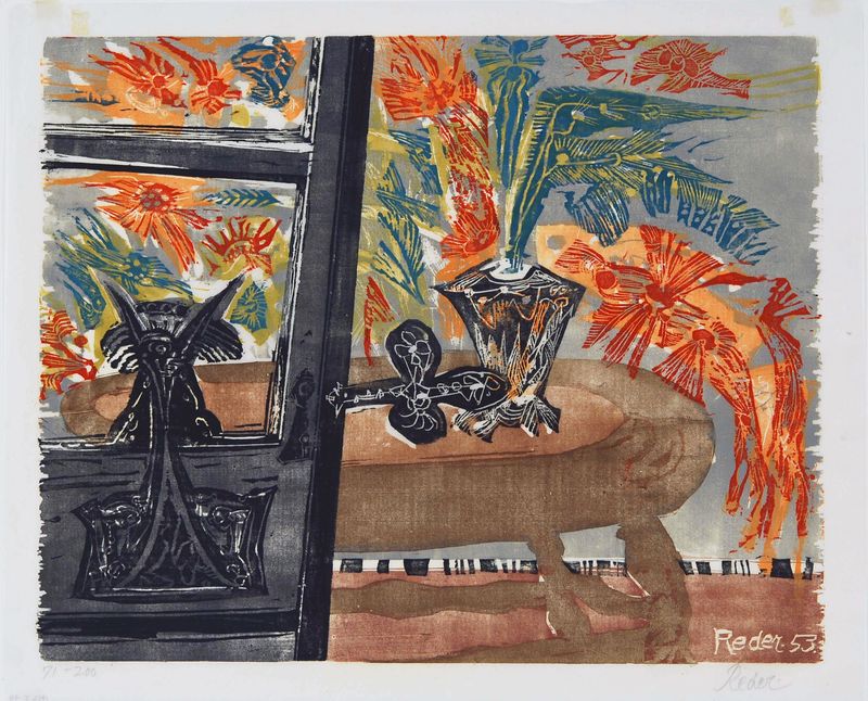 Bernard Reder, Flower Behind the Door, 1953