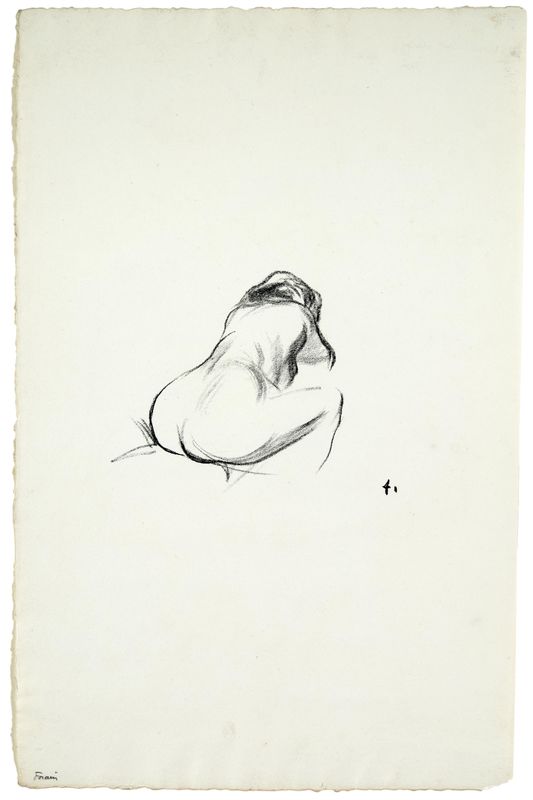 Jean Louis Forain, Study of a Nude From the Back, n.d.