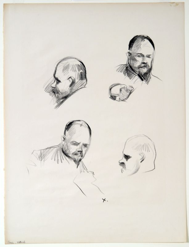 Jean Louis Forain, Ambroise Vollard, Four Sketches, c. 1910