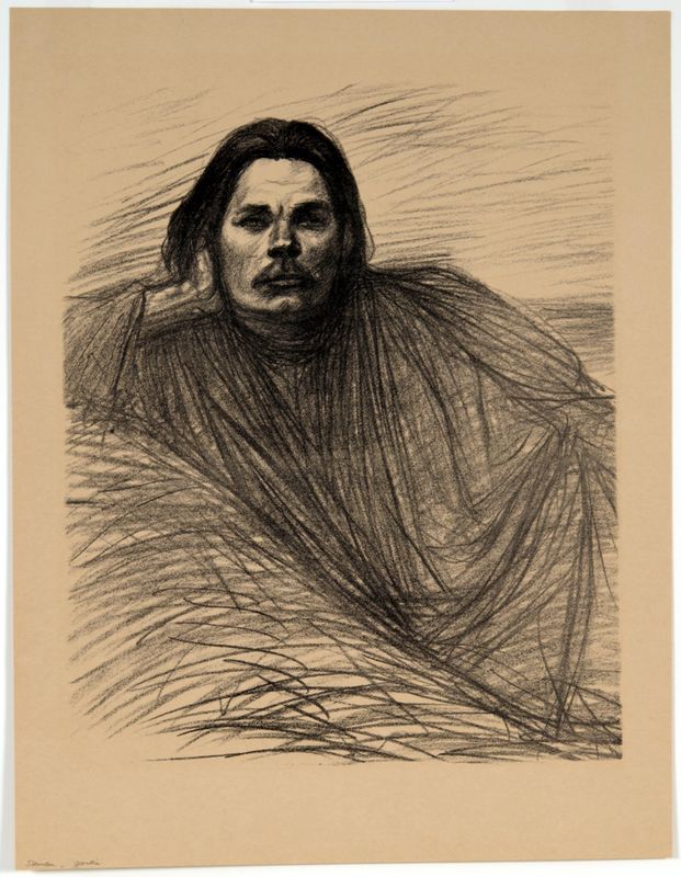 Théophile Alexandre Steinlen, Maxim Gorki Extended, 1905