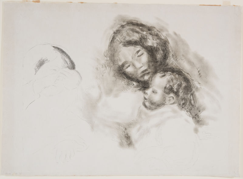 Pierre Auguste Renoir, Maternity, Large Plate, ca. 1912