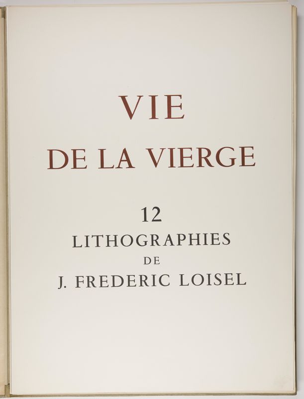 J. Frederic Loisel, Life of the Virgin, May 1949