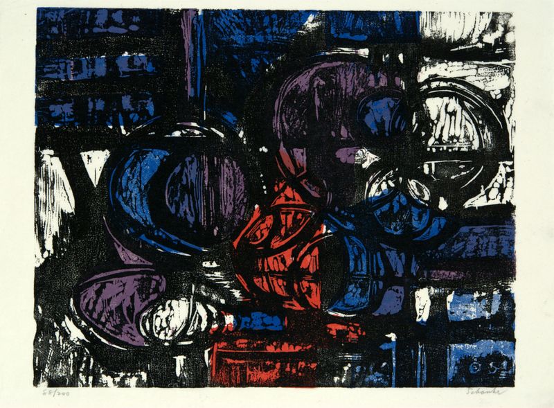 Louis Schanker, Circle Image No. 25, 1953