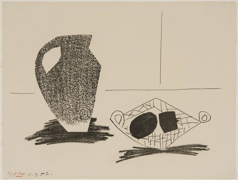 Pablo Picasso, Still Life with Stoneware, March 31, 1947