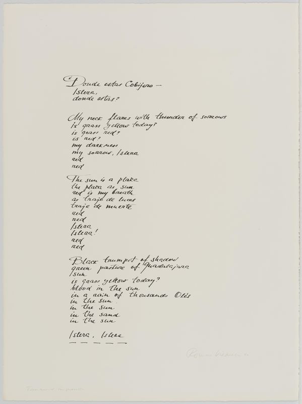 Romas Viesulas, Poem (III), July - August 1960