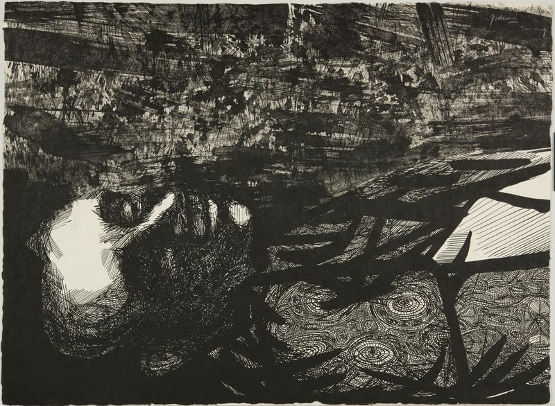 Antonio Frasconi, Dead Poet (VII), March 24-29, 1962