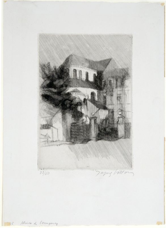 Jacques Villon, The Apse of the Church of Beaugency, 1939
