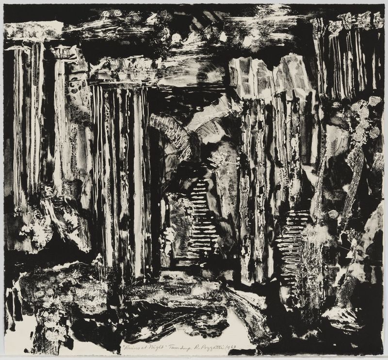Rudy Pozzatti, Ruins at Night, March 1-5, 1963