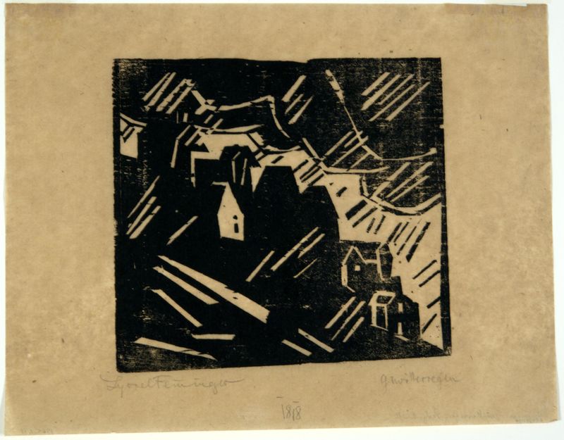 Lyonel Feininger, Thundershower, 1918