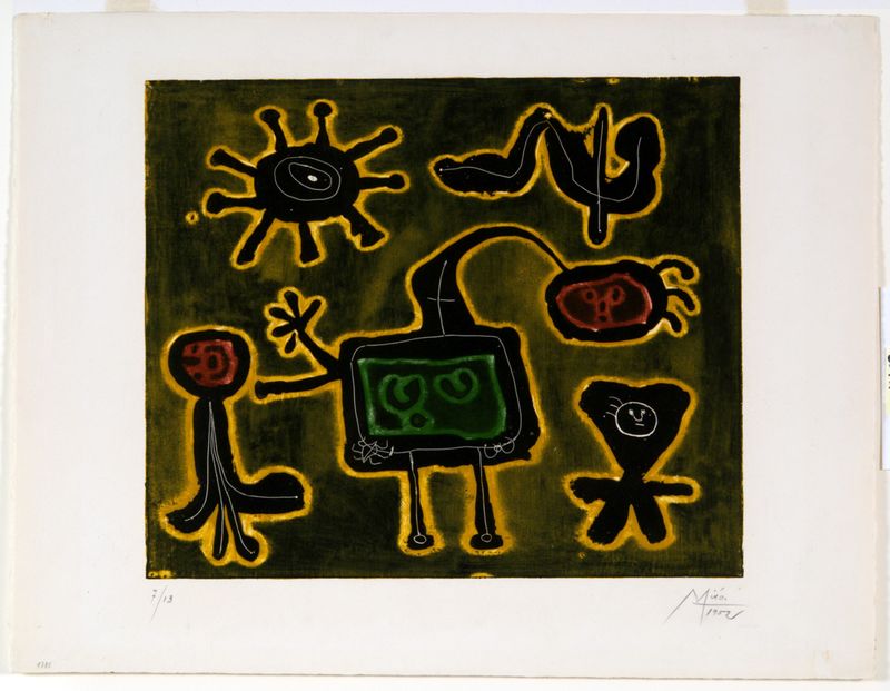 Joan Miró, Composition from Serie I, 1952