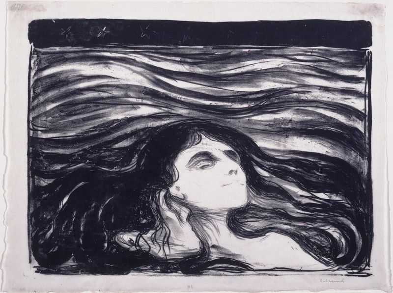 Edvard Munch, On the Waves of Love, 1896