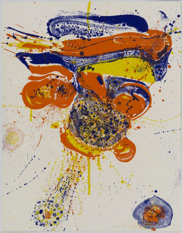 Sam Francis, Flying Love, April 19-25, 1963