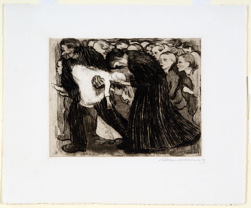 Käthe Kollwitz, Run Over, 1910