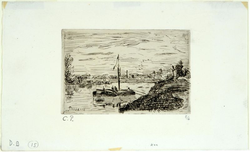 Camille Pissarro, The Oise near Pontoise, 1874