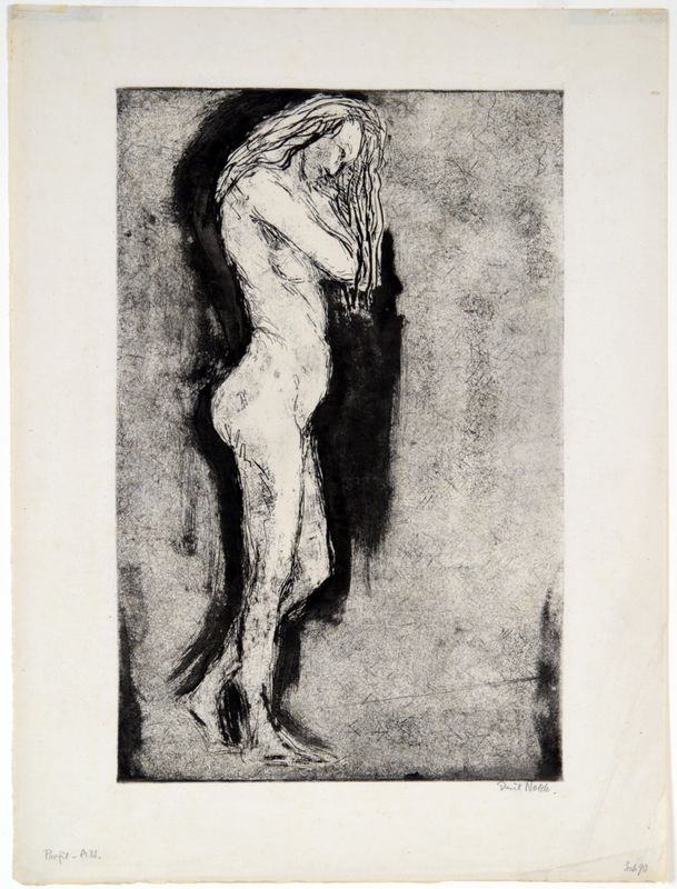 Emil Nolde, Nude in Profile, 1908