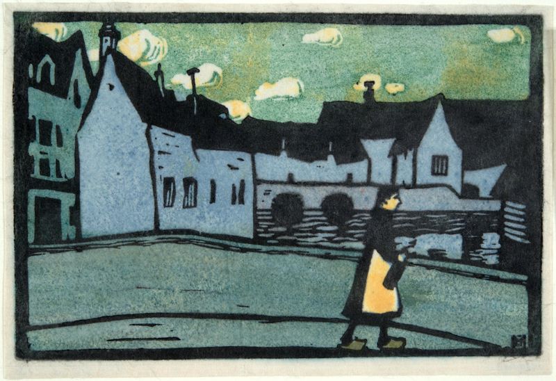 Gabriele Münter, Bridge in Chartres, 1907