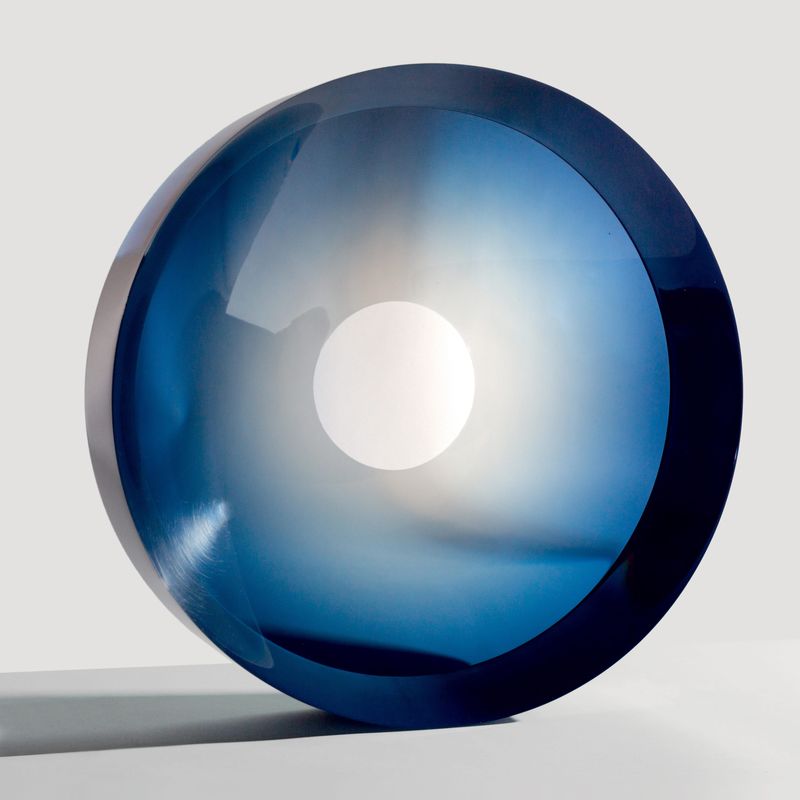 Untitled (Blue cylindrical piece), by Fred Eversley, 1973