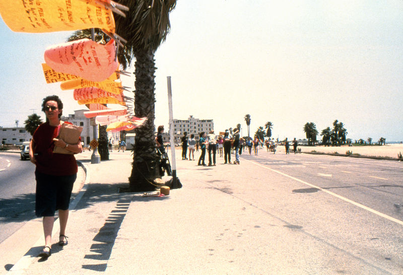 El tendedero (The clothesline), Los Angeles, by Mónica Mayer, 1979