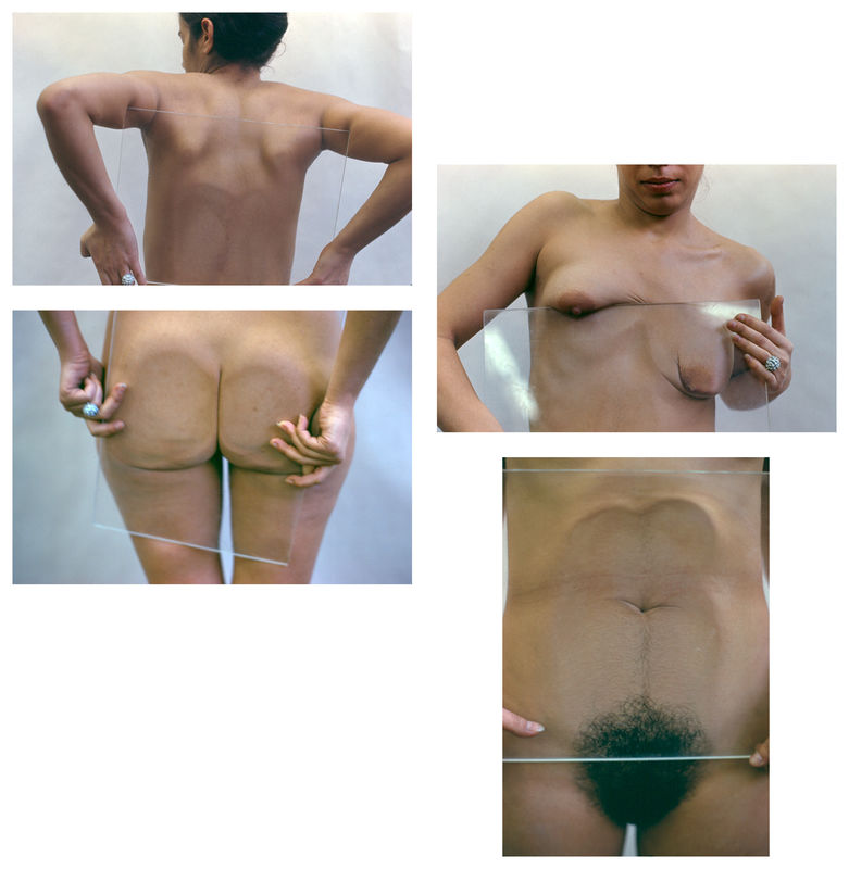 Untitled (Glass on Body Imprints), by Ana Mendieta, 1972