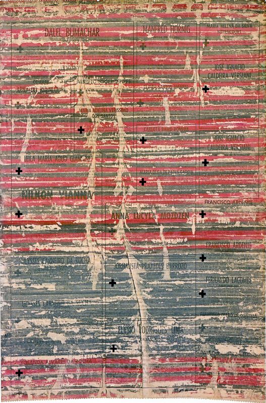 Anuncios (Announcements), from the series Jornais (Newspapers), by Ana Vitória Mussi, 1970