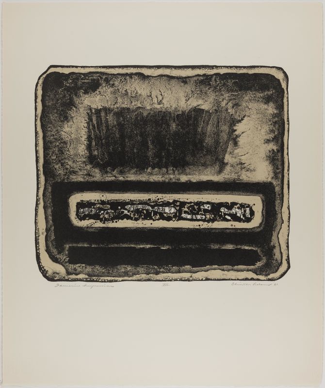 Clinton Adams, Tablet III, April 3-17, 1961