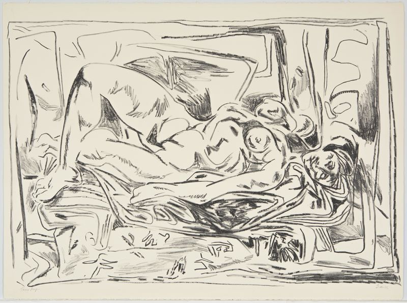 William Brice, Reclining Figure II, April 2-7, 1962