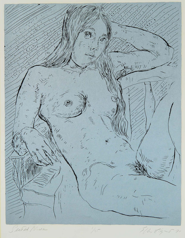 Elliot Elgart, Seated Nude, 1970